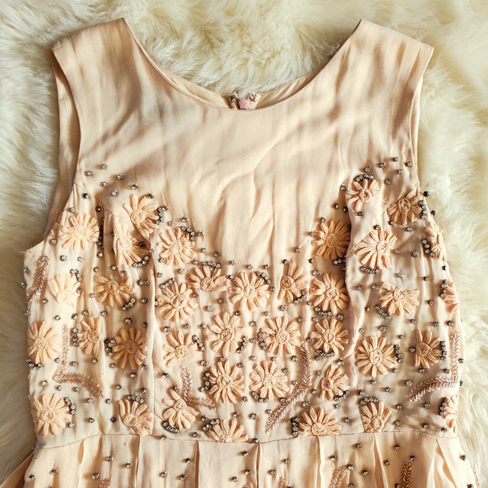 Jenny Yoo Collection Blaire Hand Embroidered/Embellished Dress in Blush … - Picture 4 of 16